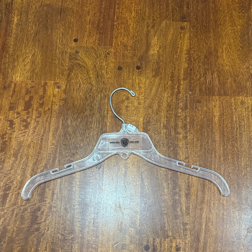 Vintage Warner Bros. Studio Store Clear Plastic Hanger